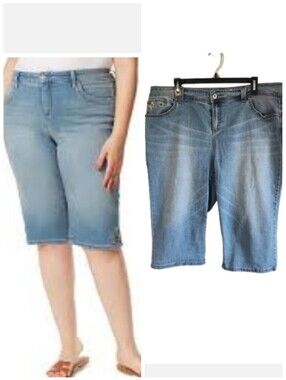 INC International Concepts women's plus size jean capris pants plus size 16